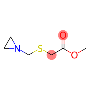 Acetic acid, [(1-aziridinylmethyl)thio]-, methyl ester (9CI)