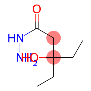 Pentanoic  acid,  3-ethyl-3-hydroxy-,  hydrazide