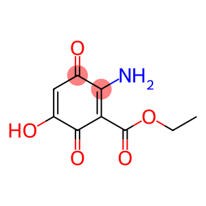 1,4-Cyclohexadiene-1-carboxylic acid, 2-amino-5-hydroxy-3,6-dioxo-, ethyl ester (9CI)
