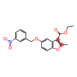 3-Benzofurancarboxylic acid, 2-methyl-5-[(3-nitrophenyl)methoxy]-, ethyl ester
