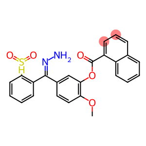 2-methoxy-5-[2-(phenylsulfonyl)carbohydrazonoyl]phenyl 1-naphthoate