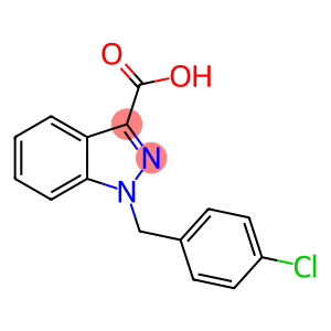 1-[(4-chlorophenyl)methyl]indazole-3-carboxylic acid