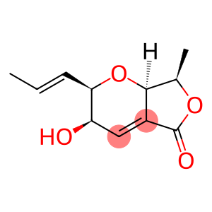 5H-Furo[3,4-b]pyran-5-one, 2,3,7,7a-tetrahydro-3-hydroxy-7-methyl-2-(1E)-1-propenyl-, (2R,3R,7R,7aR)-rel- (9CI)