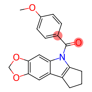 5,6,7,8-Tetrahydro-5-(p-anisoyl)cyclopenta[b]-1,3-dioxolo[4,5-f]indole