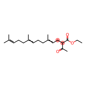 2-Acetyl-5,9,13-trimethyl-4,8,12-tetradecatrienoic acid ethyl ester