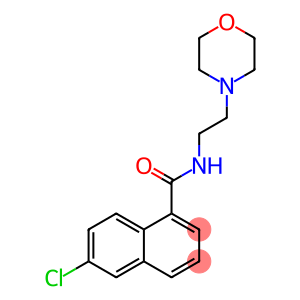 1-Naphthalenecarboxamide, 6-chloro-N-[2-(4-morpholinyl)ethyl]-