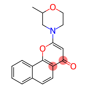 2-(2-methyl-4-morpholinyl)-4-benzo[h][1]benzopyranone