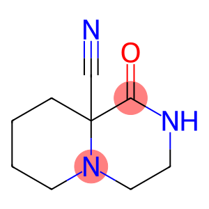 9aH-Pyrido[1,2-a]pyrazine-9a-carbonitrile, octahydro-1-oxo-
