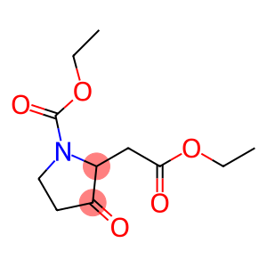 2-Pyrrolidineacetic acid, 1-(ethoxycarbonyl)-3-oxo-, ethyl ester
