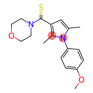 4-[2,5-dimethyl-3-(4-morpholinylcarbothioyl)-1H-pyrrol-1-yl]phenyl methyl ether