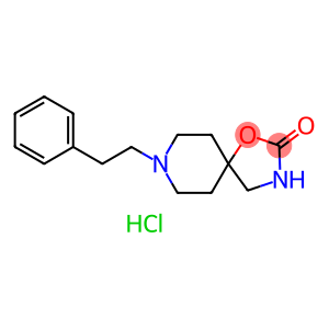 Chlorhydrate de phenethyl-8-oxa-1-diaza-3,8-spiro(4,5)decanone-2 [French]
