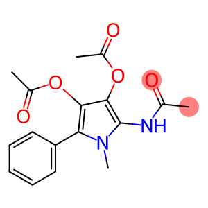N-(3,4-Diacetoxy-1-methyl-5-phenyl-1H-pyrrol-2-yl)acetamide