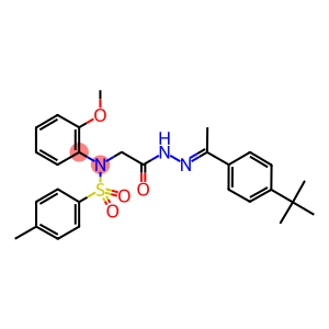 N-(2-{2-[1-(4-tert-butylphenyl)ethylidene]hydrazino}-2-oxoethyl)-N-(2-methoxyphenyl)-4-methylbenzenesulfonamide