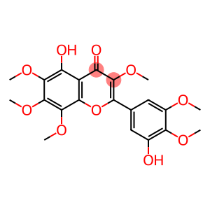 5-Hydroxy-2-(3-hydroxy-4,5-dimethoxyphenyl)-3,6,7,8-tetramethoxy-4H-1-benzopyran-4-one