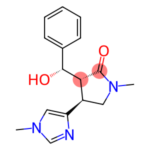 (3R,4S)-3-[(S)-hydroxy-phenyl-methyl]-1-methyl-4-(1-methylimidazol-4-y l)pyrrolidin-2-one