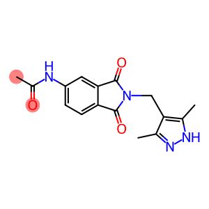 N-(2-((3,5-Dimethyl-1H-pyrazol-4-yl)methyl)-1,3-dioxoisoindolin-5-yl)acetamide