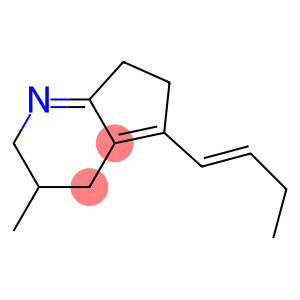 2H-Cyclopenta[b]pyridine, 5-(1E)-1-buten-1-yl-3,4,6,7-tetrahydro-3-methyl-, (+)-