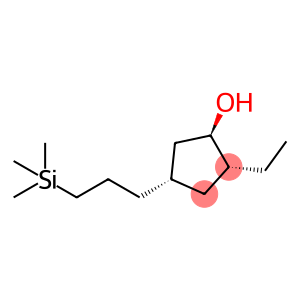 Cyclopentanol, 2-ethyl-4-[3-(trimethylsilyl)propyl]-, (1R,2R,4S)-rel- (9CI)