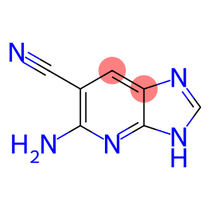 1H-Imidazo[4,5-b]pyridine-6-carbonitrile,  5-amino-  (9CI)