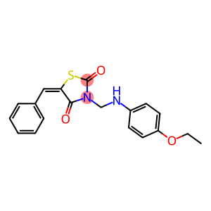 5-benzylidene-3-[(4-ethoxyanilino)methyl]-1,3-thiazolidine-2,4-dione