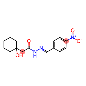 2-(1-hydroxycyclohexyl)-N'-{4-nitrobenzylidene}acetohydrazide