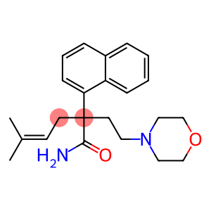 4-Morpholinebutanamide, α-(3-methyl-2-buten-1-yl)-α-1-naphthalenyl-