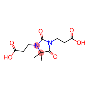 4,4-dimethyl-2,5-dioxoimidazolidine-1,3-dipropionic acid