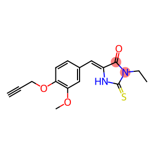 3-ethyl-5-[3-methoxy-4-(2-propynyloxy)benzylidene]-2-thioxo-4-imidazolidinone