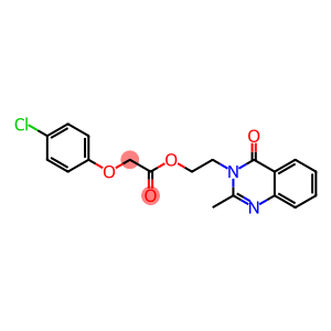 p-Chlorophenoxyacetic acid 2-(2-methyl-4-oxo-3,4-dihydroquinazolin-3-yl)ethyl ester
