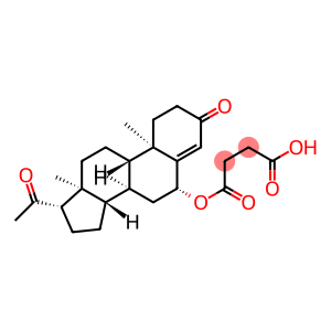 Pregn-4-ene-3,20-dione, 6-(3-carboxy-1-oxopropoxy)-, (6β)-