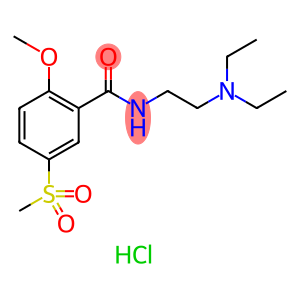 N-[2-(diethylamino)ethyl]-2-methoxy-5-(methylsulphonyl)benzamide monohydrochloride