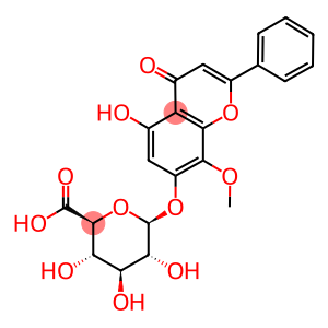 汉黄芩素-7-O-葡萄糖醛酸苷