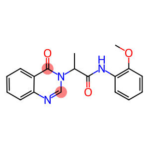 N-(2-methoxyphenyl)-2-(4-oxo-3(4H)-quinazolinyl)propanamide