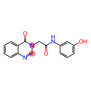 3(4H)-quinazolineacetamide, N-(3-hydroxyphenyl)-4-oxo-