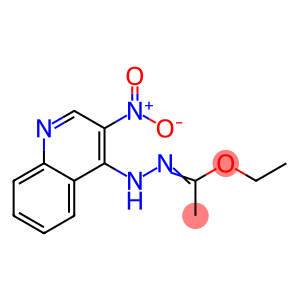 Ethyl N''-(3-nitroquinolin-4-yl)acetohydrazonate