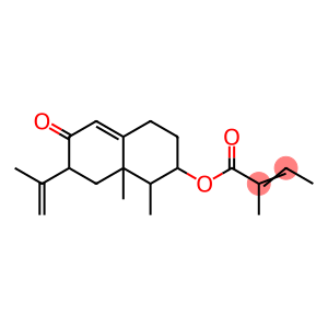 2-Butenoic acid, 2-methyl-, 1,2,3,4,6,7,8,8a-octahydro-1,8a-dimethyl-7-(1-methylethenyl)-6-oxo-2-naphthalenyl ester