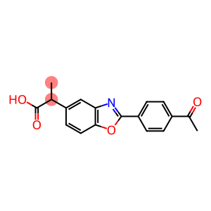 2-(4-Acetylphenyl)-α-methyl-5-benzoxazoleacetic acid