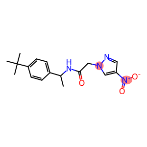 N-[1-(4-tert-butylphenyl)ethyl]-2-{4-nitro-1H-pyrazol-1-yl}acetamide