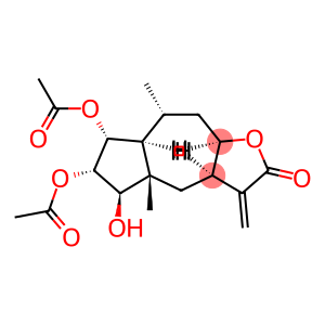 (3aR,3aα,7aα,9aα)-6α,7α-Bis(acetyloxy)-3a,4,4a,5,6,7,7a,8,9,9a-decahydro-5β-hydroxy-4aβ,8α-dimethyl-3-methyleneazuleno[6,5-b]furan-2(3H)-one