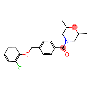 2-chlorophenyl 4-[(2,6-dimethyl-4-morpholinyl)carbonyl]benzyl ether