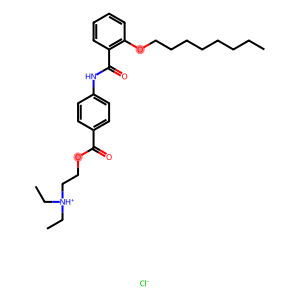 4-[(2-辛氧基)苯甲酰基] 氨基苯甲酸2-二乙氨基乙酯盐酸盐