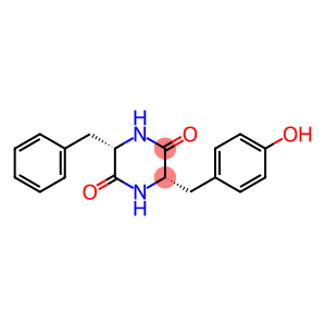 2,5-Piperazinedione, 3-[(4-hydroxyphenyl)methyl]-6-(phenylmethyl)-, (3S,6S)-