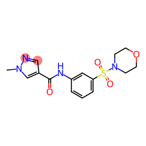 1-methyl-N-[3-(morpholin-4-ylsulfonyl)phenyl]-1H-pyrazole-4-carboxamide