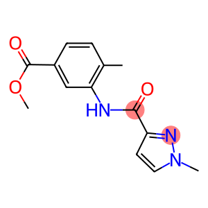 methyl 4-methyl-3-{[(1-methyl-1H-pyrazol-3-yl)carbonyl]amino}benzoate