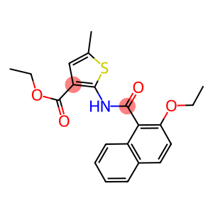 ethyl 2-[(2-ethoxy-1-naphthoyl)amino]-5-methyl-3-thiophenecarboxylate