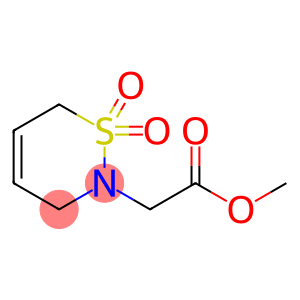 2H-1,2-THIAZINE-2-ACETIC ACID, 3,6-DIHYDRO-, METHYL ESTER, 1,1-DIOXIDE