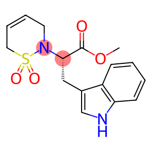 1H-INDOLE-3-PROPANOIC ACID, ALPHA-(3,6-DIHYDRO-1,1-DIOXIDO-2H-1,2-THIAZIN-2-YL)-, METHYL ESTER, (ALPHAS)