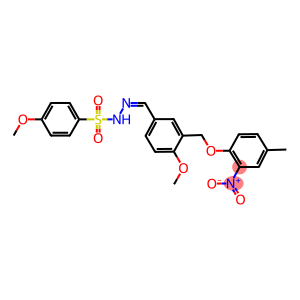 N'-[3-({2-nitro-4-methylphenoxy}methyl)-4-methoxybenzylidene]-4-methoxybenzenesulfonohydrazide