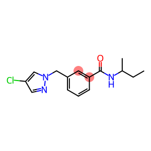 N-(butan-2-yl)-3-[(4-chloro-1H-pyrazol-1-yl)methyl]benzamide