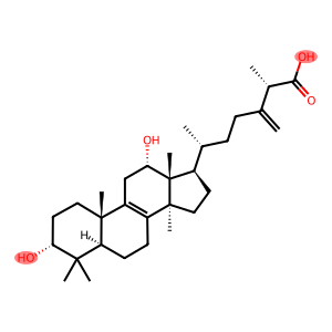 (25S)-24-Methylene-3α,12α-dihydroxylanost-8-en-26-oic acid
